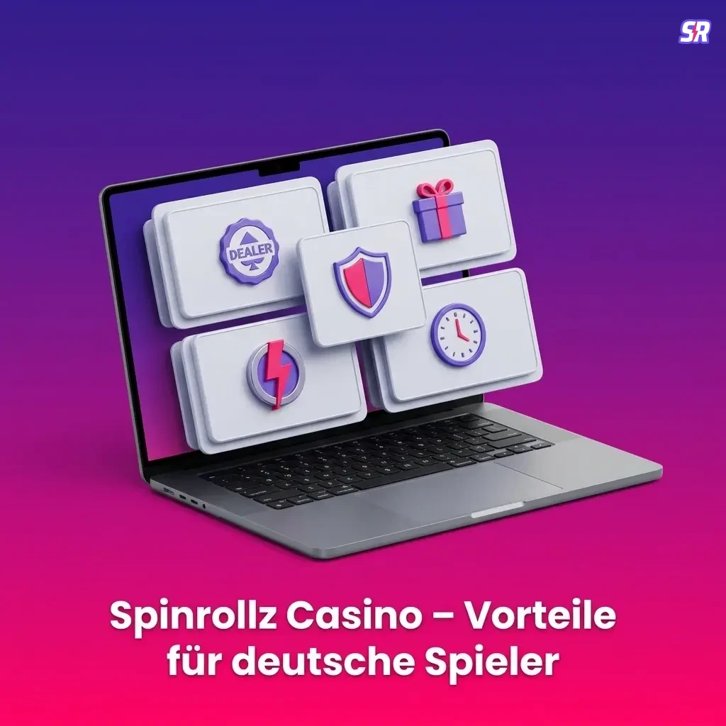 Spinrollz Casino Vorteile: Slots, Zahlungsoptionen, Boni, Mobile App und 24/7-Support für deutsche Spieler.