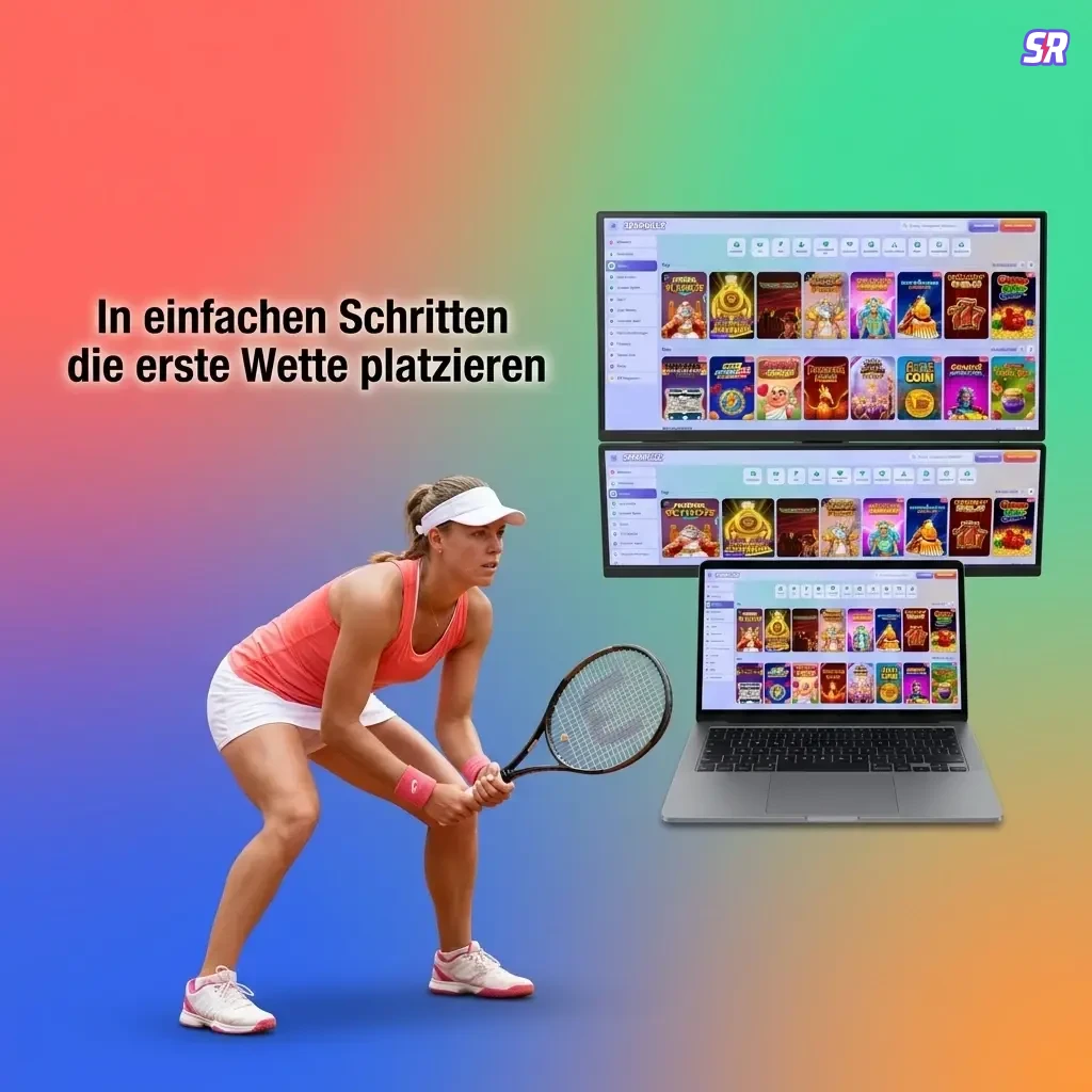 Schritt-für-Schritt-Anleitung zur ersten Wette bei Spinrollz: Konto erstellen, einzahlen und wetten.
