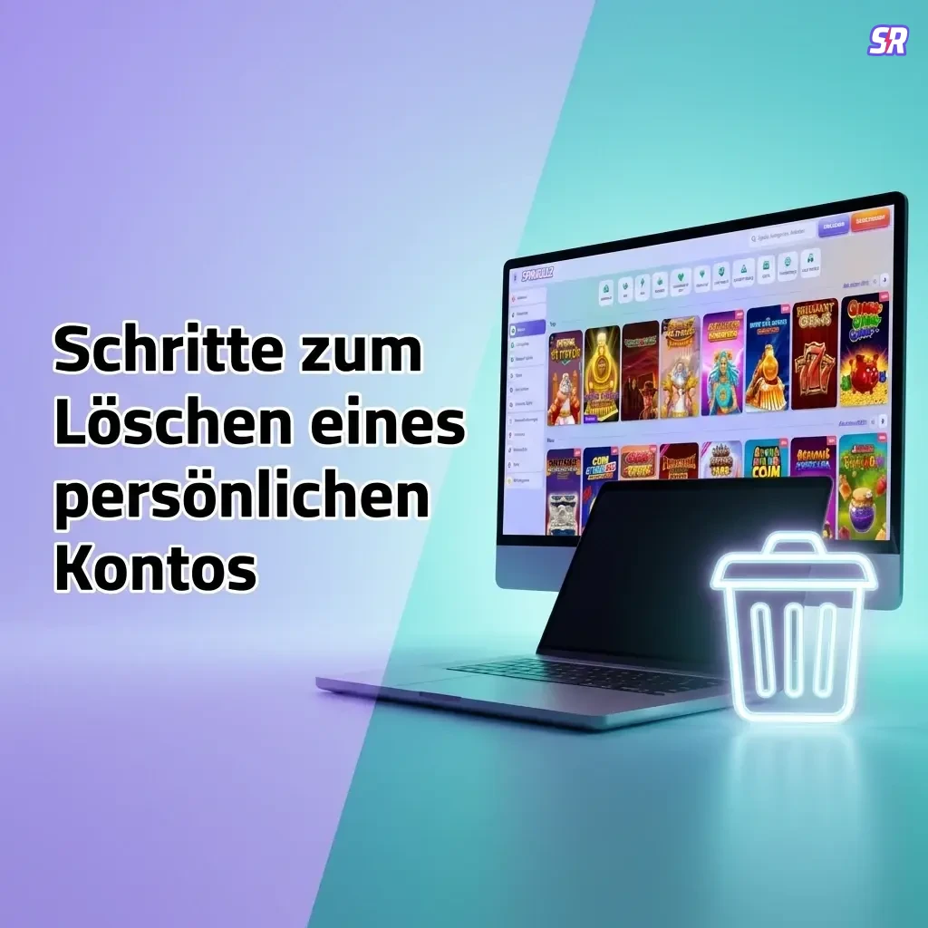 Schritte zum dauerhaften Löschen eines persönlichen Kontos mit Datenverlust und Bonusguthaben.