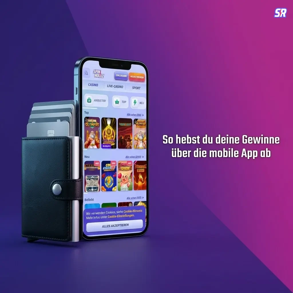 Spinrollz mobile App Auszahlung – Schritt-für-Schritt-Anleitung für Gewinne abheben.