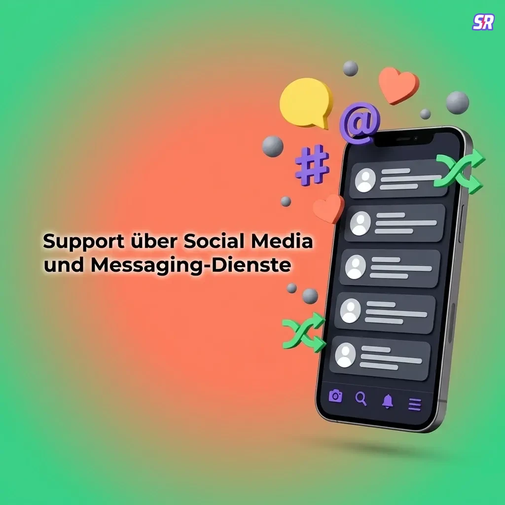 Spinrollz Kundensupport über WhatsApp, Telegram, Facebook Messenger und Twitter erreichbar.