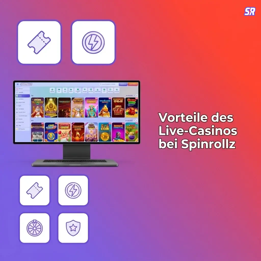 Live-Casino bei Spinrollz: Echter Dealer, transparentes Spiel, breite Tischauswahl und mobile Nutzung.