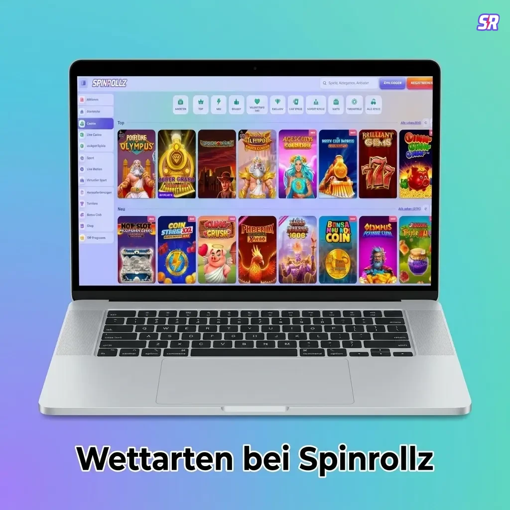 Übersicht der Wettarten bei Spinrollz: Einzelwette, Kombiwette und Systemwette im Vergleich.