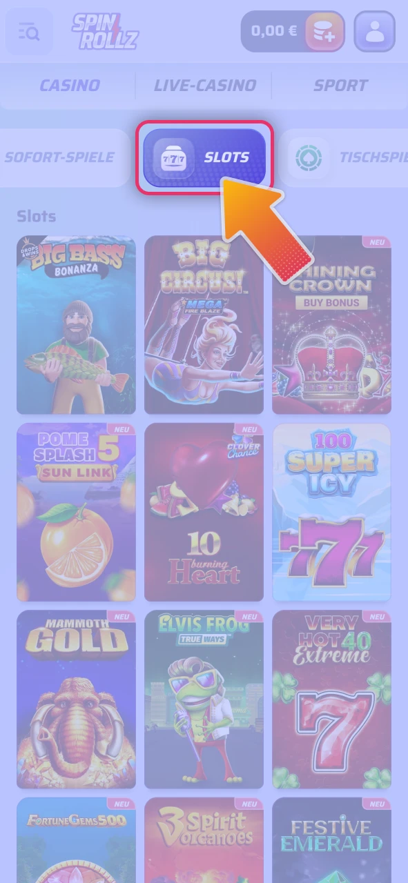 Finden Sie Ihre liebsten Video Spielautomaten im offizielle Spinrollz Casino.